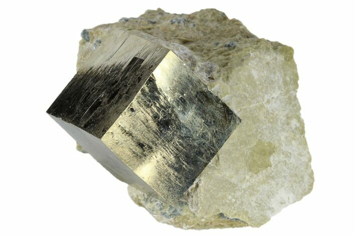 Pyrite Cube In Rock - Navajun, Spain #118245